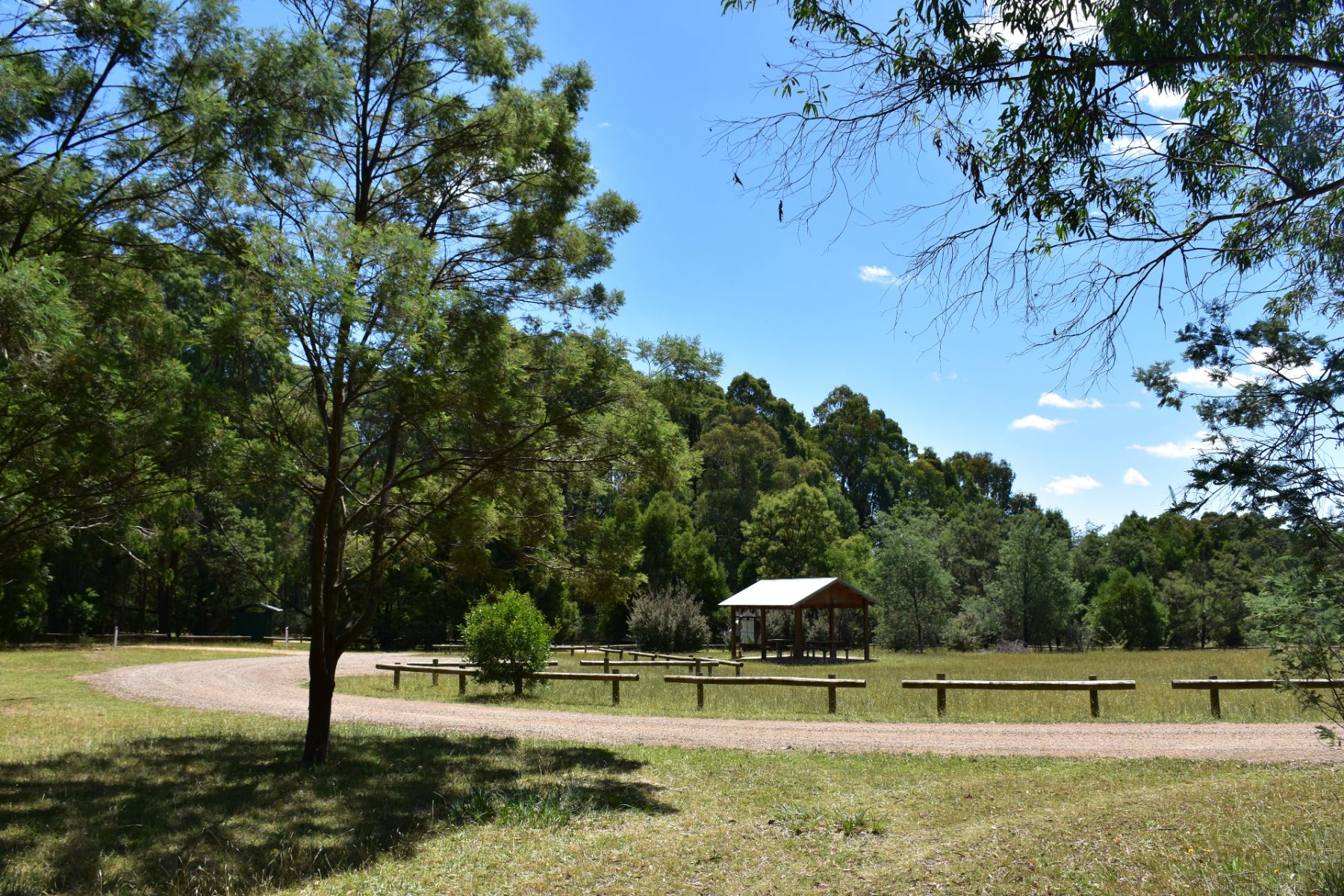 A large and open grassy campground