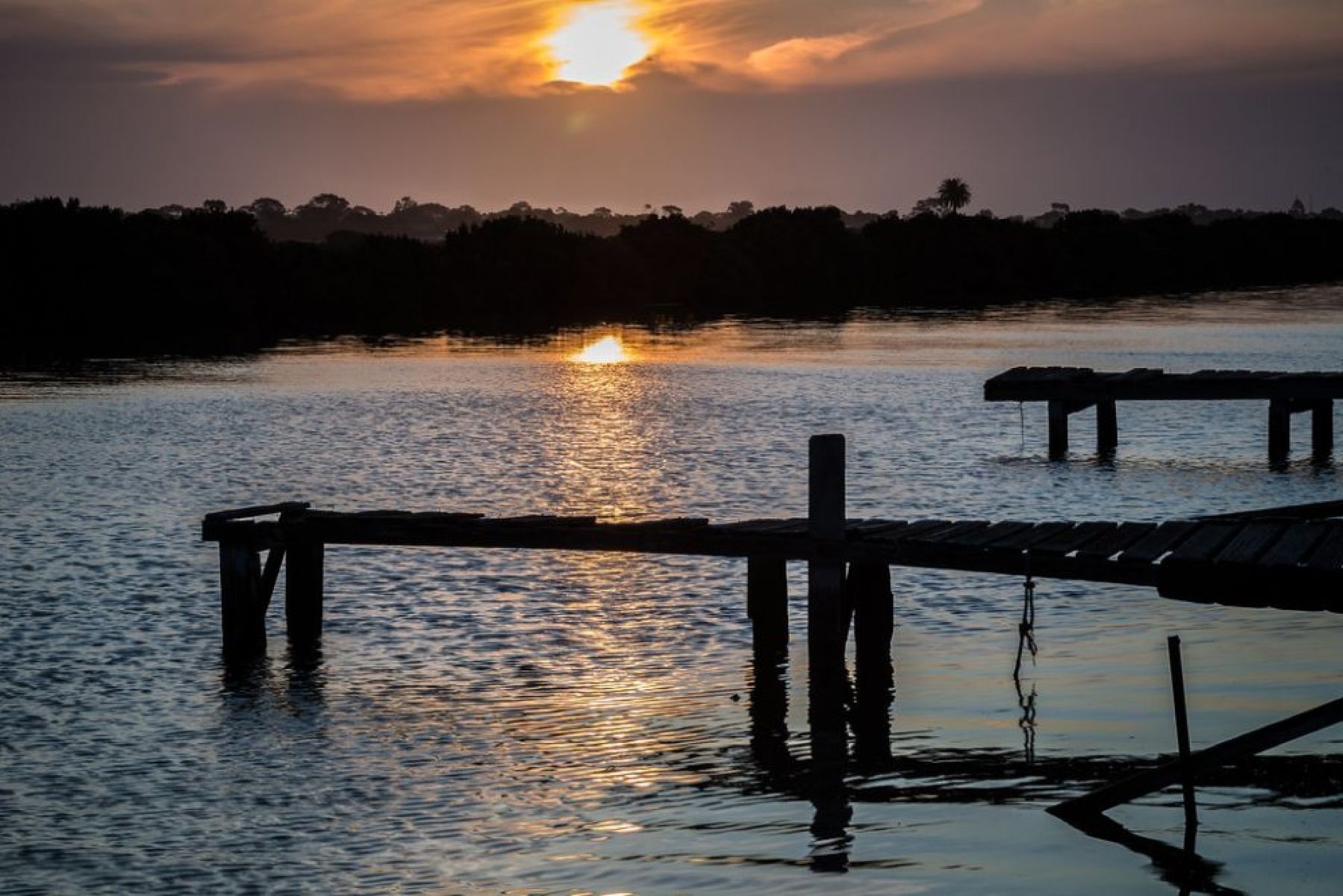 Kororoit creek at sunset