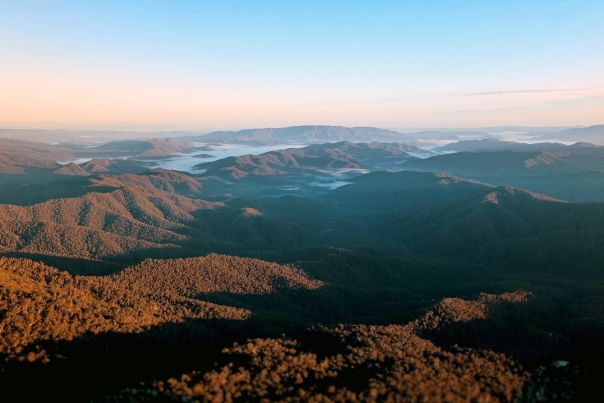 A view of Mount Cobbler at sunrise