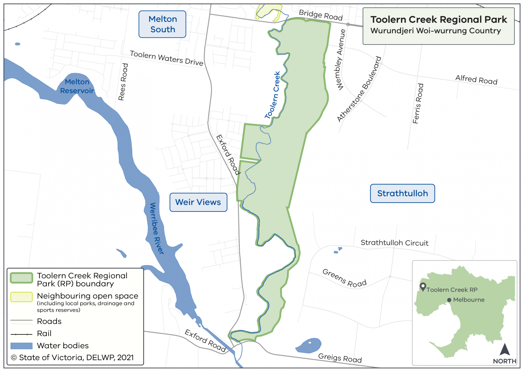 toolern creek landscape map