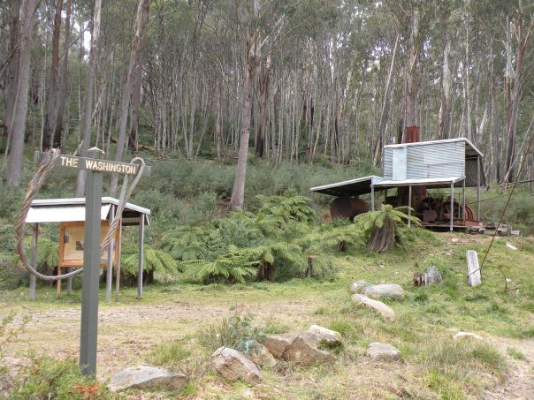 A historical site that features logging relics